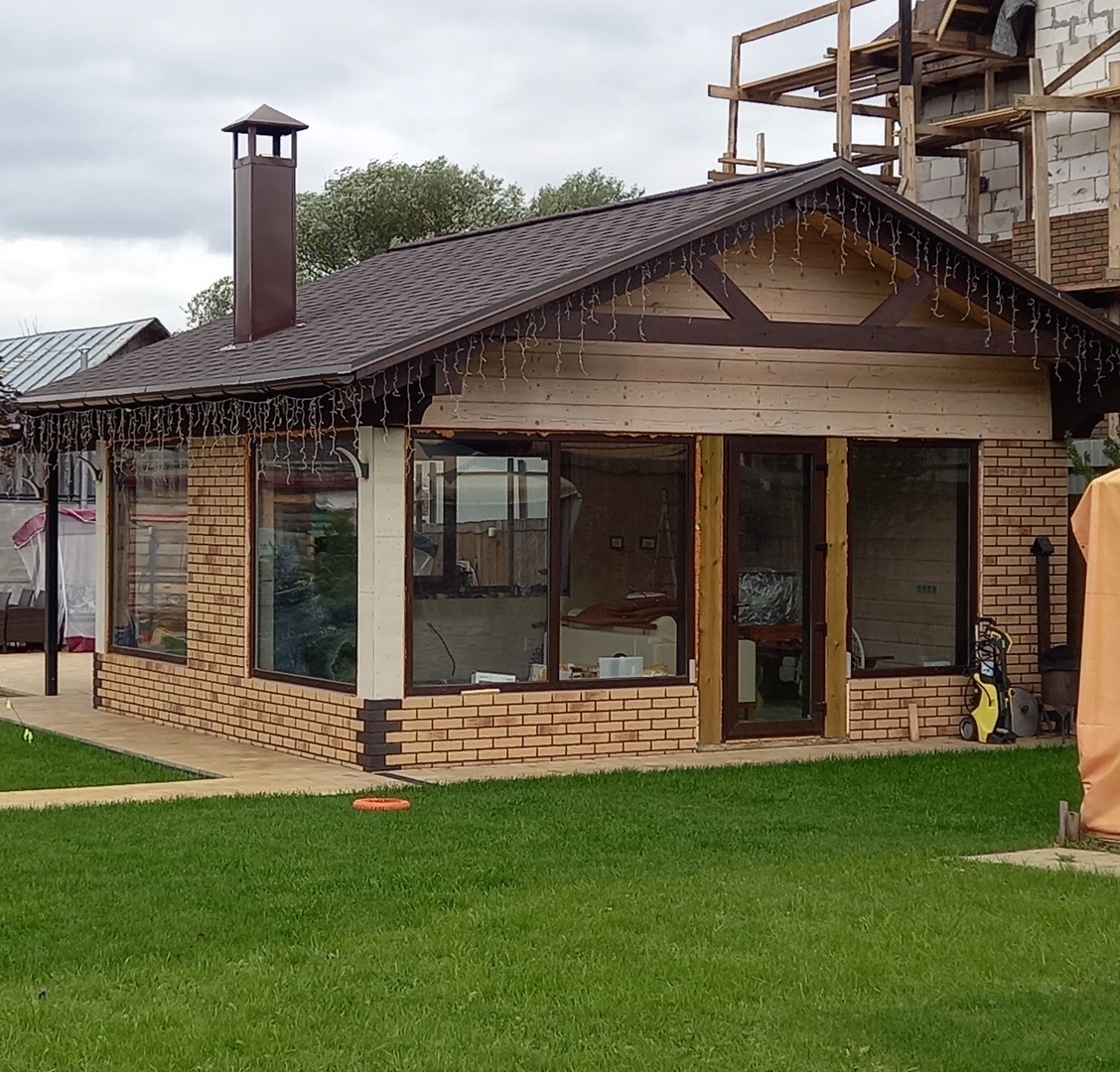 веранда,газон,брусчатка,дорожки,отмостка